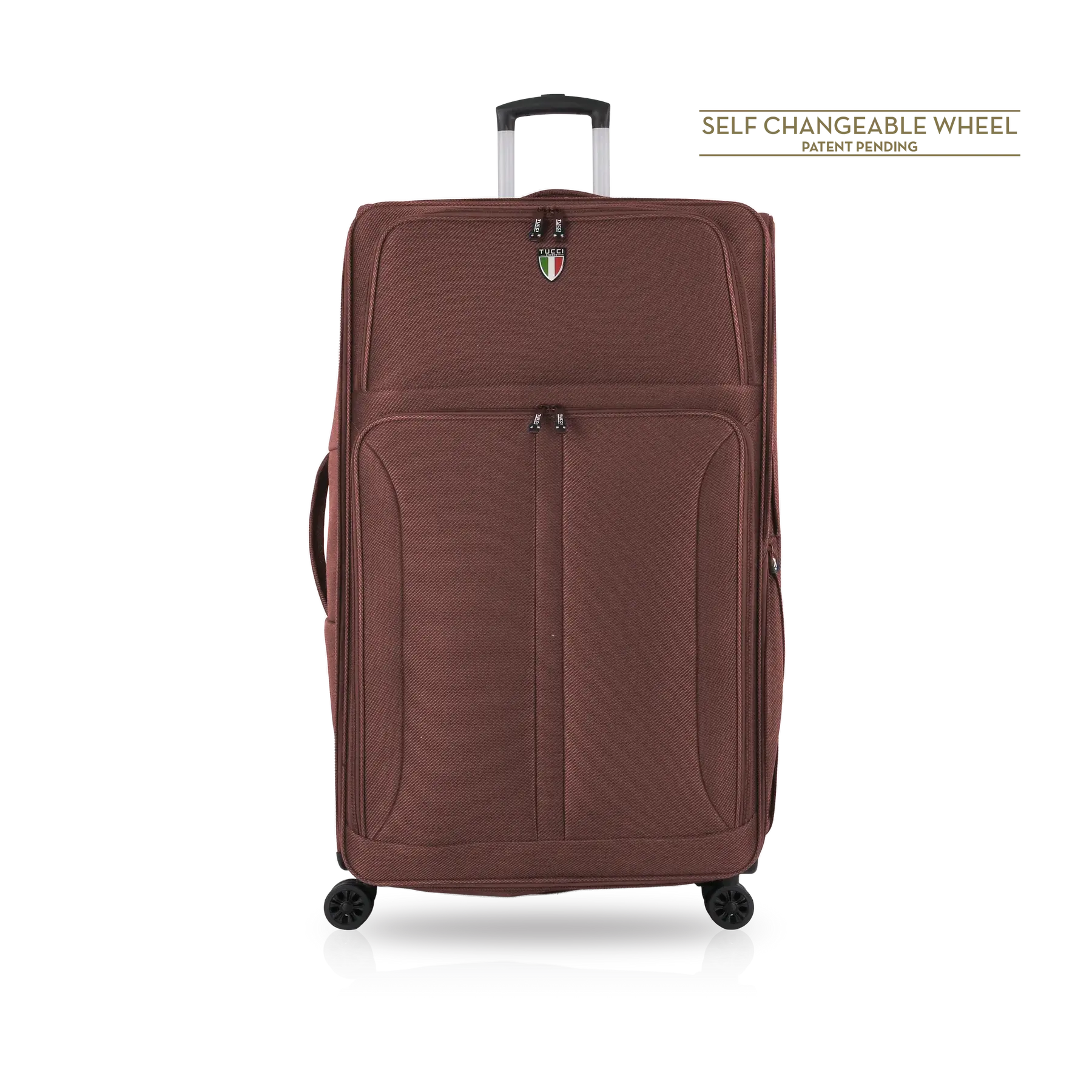 Tucci Softside Luggage - Brown, 20" image