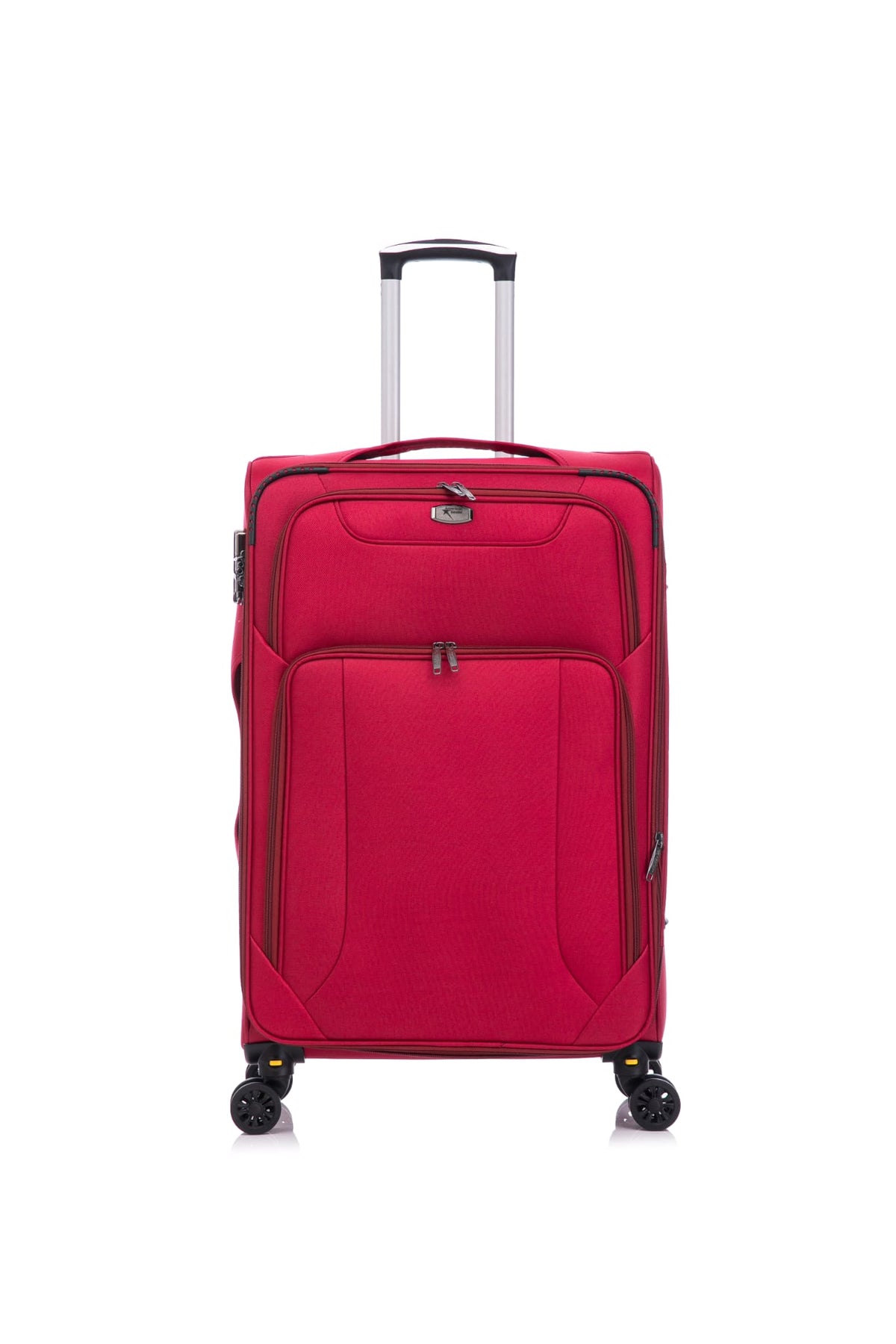 American Traveller 4 Piece Soft side Luggage Set Red image 5