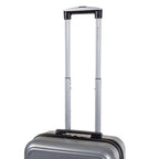 Air Canada Magnum Hardside Carry on with USB Port and Push-Button Handle - Rolling Wheeled Spinner Travel Lightweight ABS Suitcase, Silver image 2
