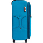 American Traveler 20-Inch Softside Spinner Suitcase – Blue