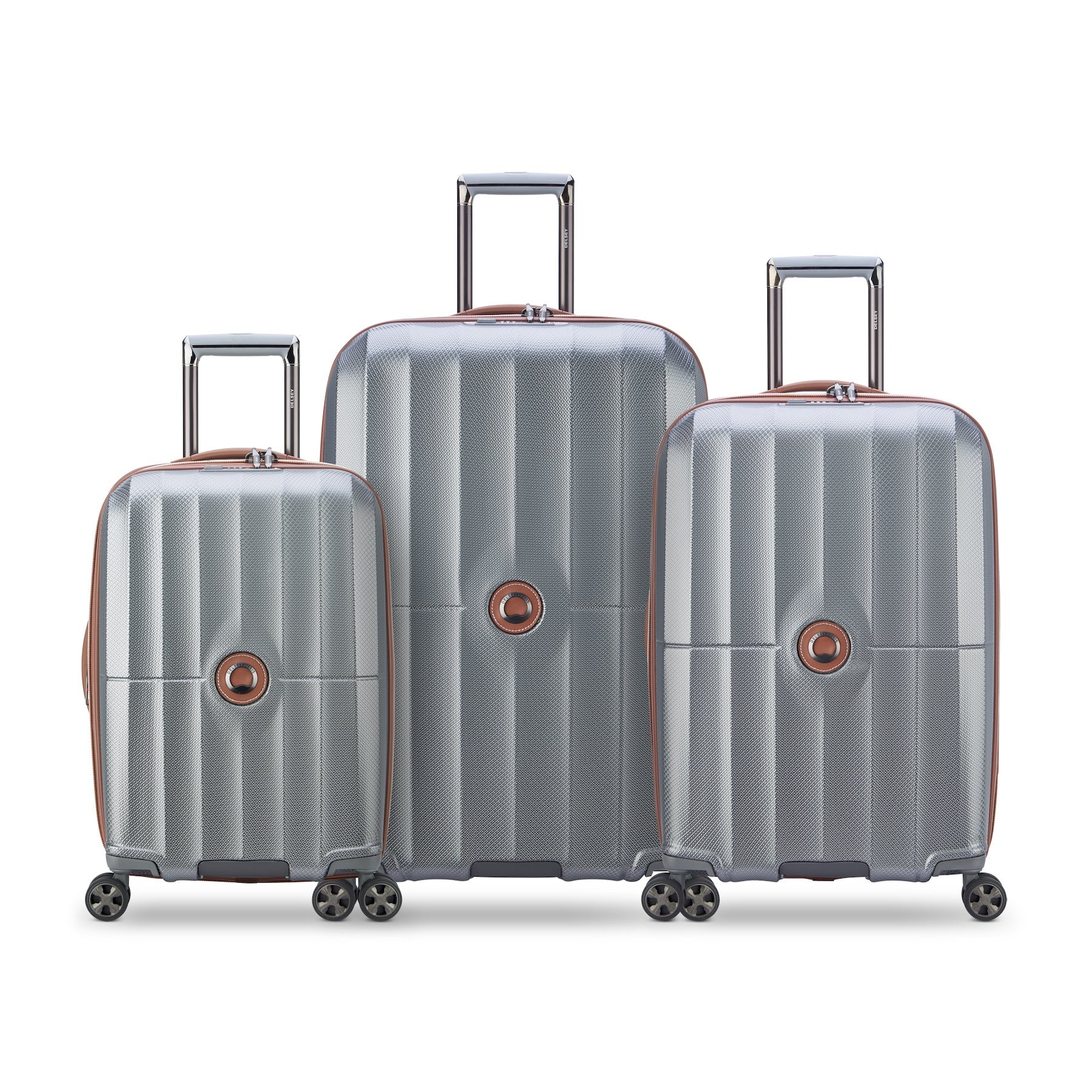Delsey St. Maxime 3-piece Spinner Luggage Set With Anti Theft Zippers - Gray, 3 Piece Set image