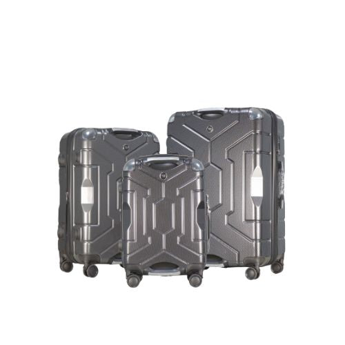 Travel Life 3Pcs Hardtop Luggage Set - Gray image