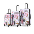 TUCCI Italy PARIS LOVE ART (20", 24", 28") Luggage Suitcase Set
