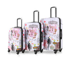 TUCCI Italy PARIS LOVE ART (20", 24", 28") Luggage Suitcase Set