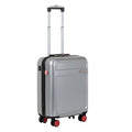 Air Canada Magnum Hardside Carry on with USB Port and Push-Button Handle - Rolling Wheeled Spinner Travel Lightweight ABS Suitcase, Silver image 0