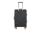 TUCCI Italy Legato Vinchic Vintage Luggage Suitcase Set - Black/Brown, 20" image
