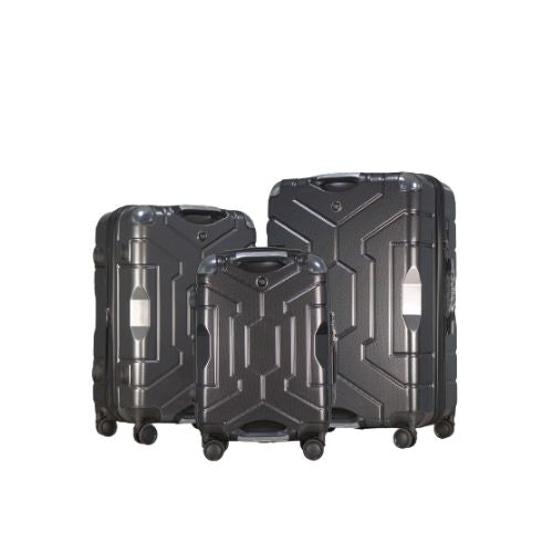 Travel Life 3Pcs Hardtop Luggage Set - Black image