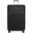American Traveler 20-Inch Softside Spinner Suitcase – Black