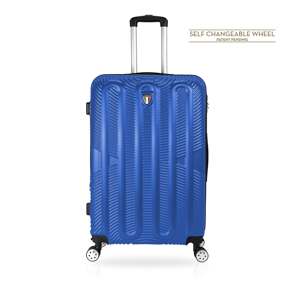 TUCCI Italy 3pcs Hard Shell Suitcase Set Blue image 1