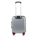 Air Canada Magnum Hardside Carry on with USB Port and Push-Button Handle - Rolling Wheeled Spinner Travel Lightweight ABS Suitcase, Silver image 1