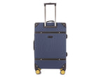 TUCCI Italy Legato Vinchic Vintage Luggage Suitcase Set - Blue/Brown, 20" image