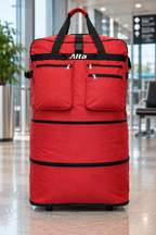 Rolling Duffle Bag with Wheels, 36-Inch, Expandable Spinner Suitcase, Heavy Duty Travel Bag