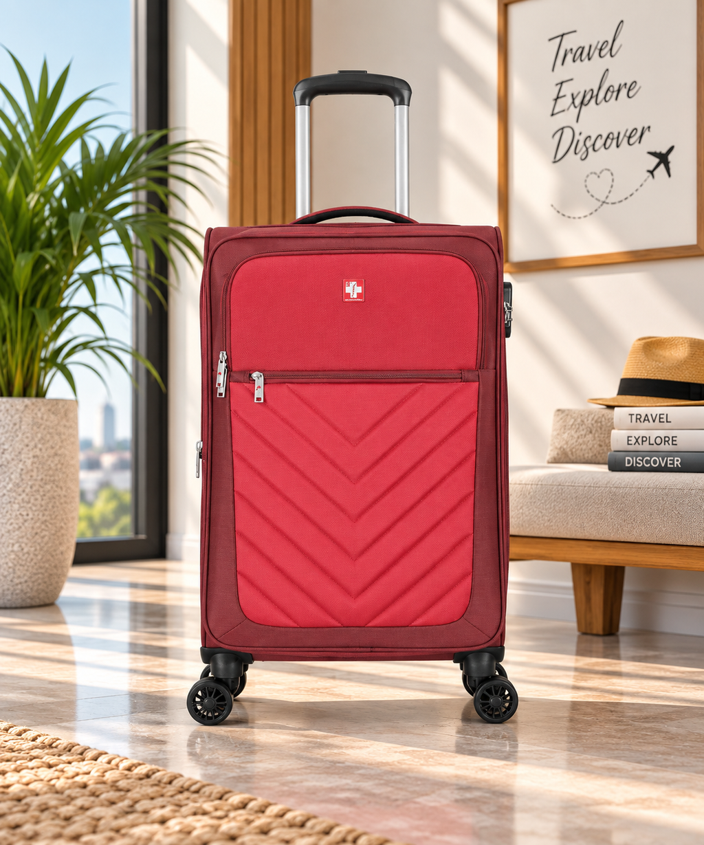 Swiss Traveller Spinner Luggage Suitcase Set of 3 (20", 24" & 28")