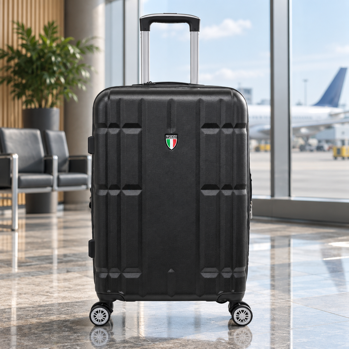 Tucci Italy Spostarsi ABS (20", 24", 28") 3 PC Luggage Suitcase Set
