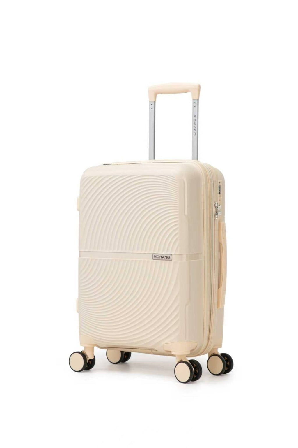 Morano Hardside Luggage Lightweight Expandable Suitcase Set Travel Luggage — Single, Beige