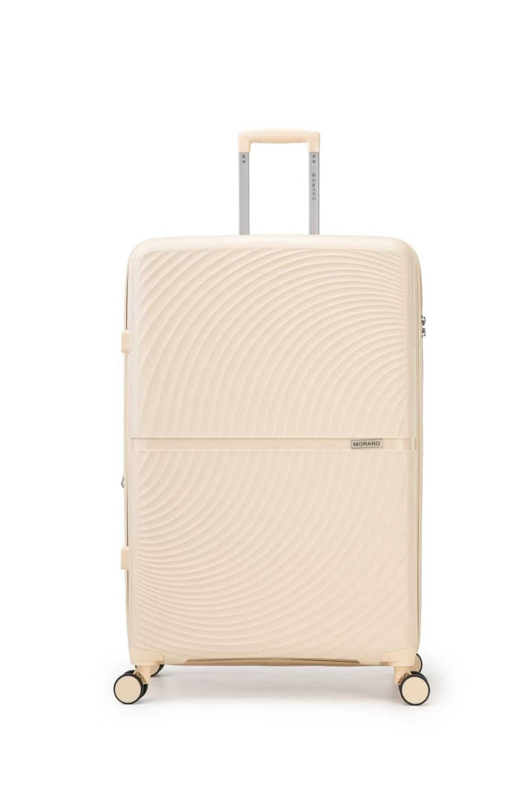 Morano Hardside Luggage Lightweight Expandable Suitcase Set Travel Luggage — Single, Beige