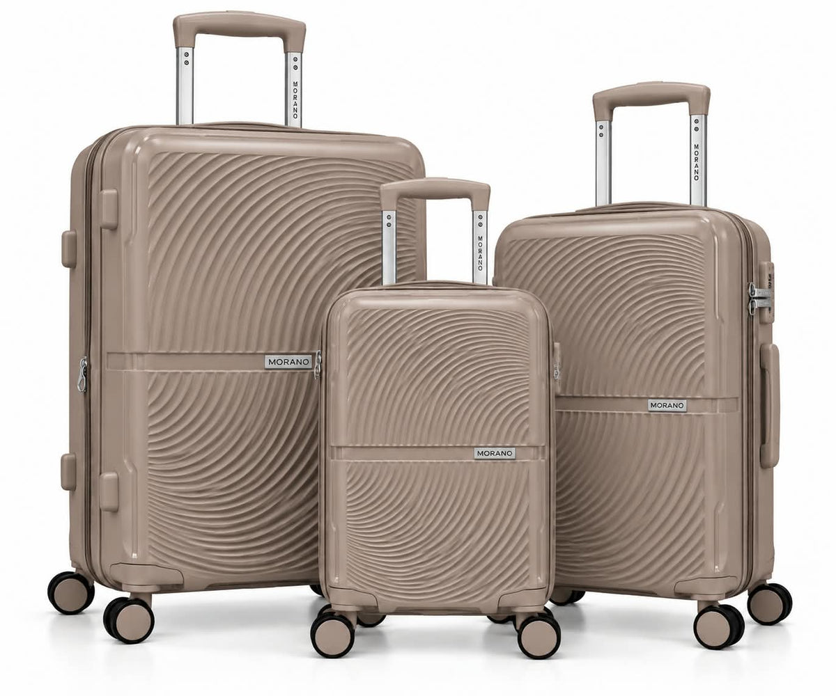 Morano Hardside Luggage Lightweight Expandable Suitcase Set Travel Luggage — Set of 3