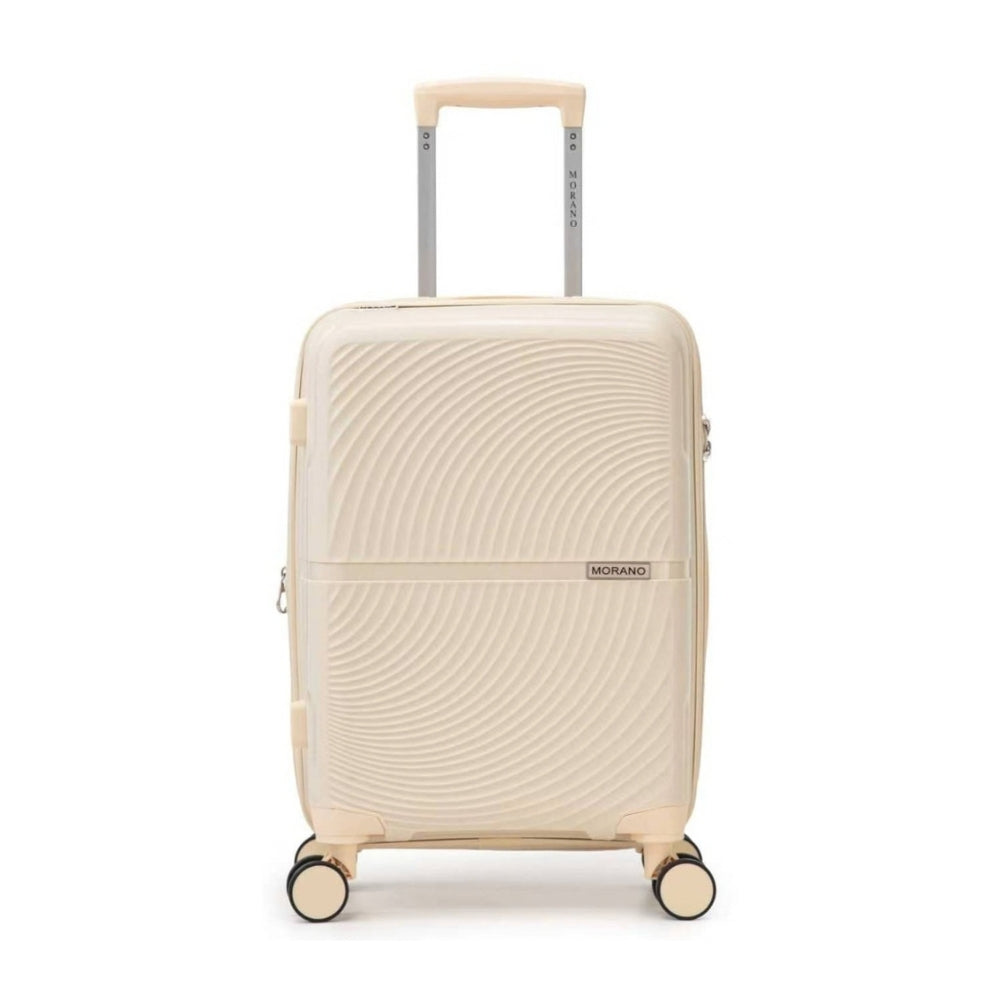 Morano Hardside Luggage Lightweight Expandable Suitcase Set Travel Luggage — Single, Beige