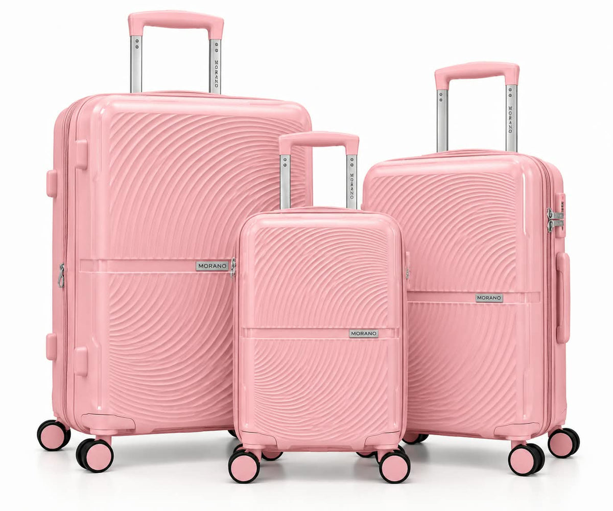 Morano Hardside Luggage Lightweight Expandable Suitcase Set Travel Luggage — Set of 3