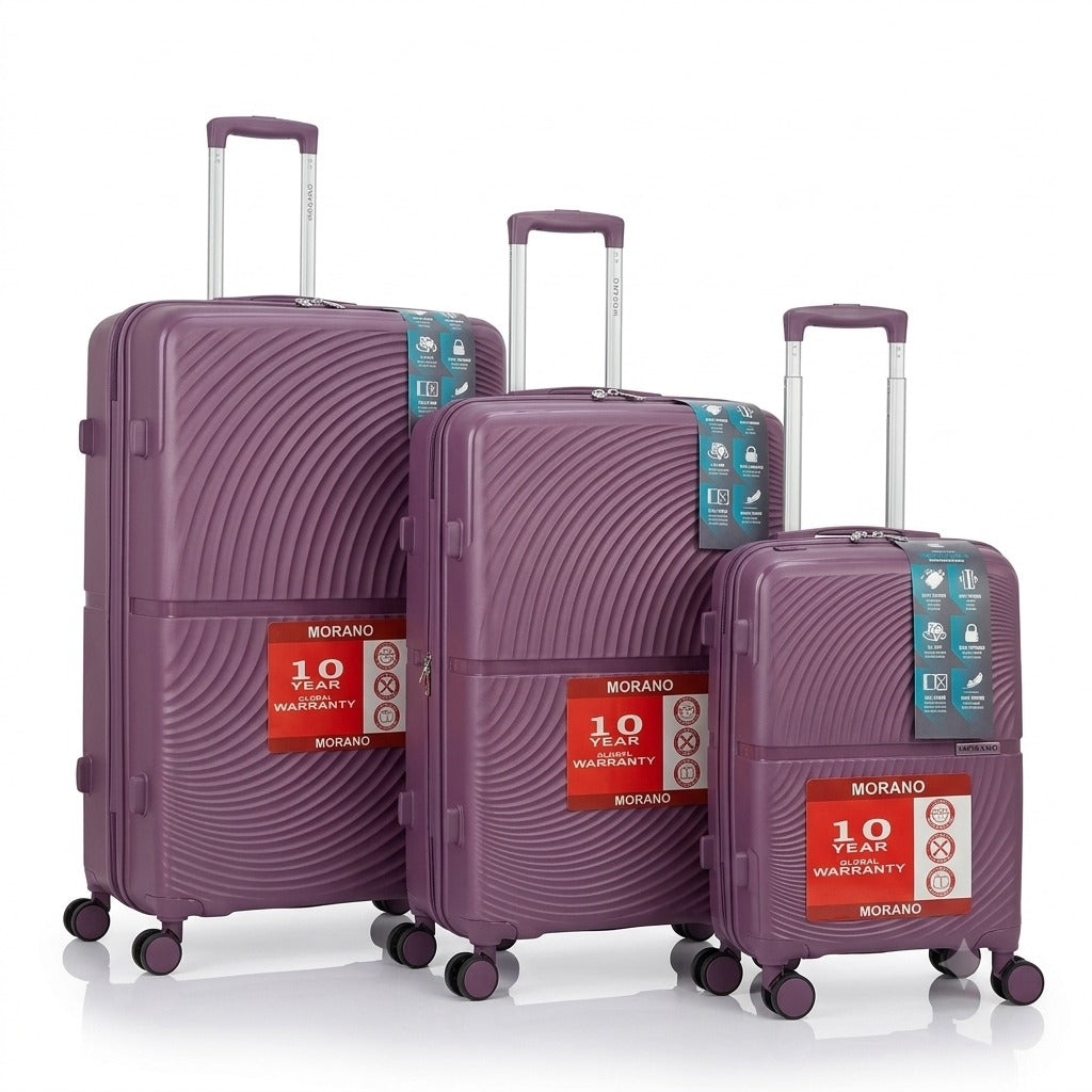 Morano Hardside Luggage Lightweight Expandable Suitcase Set Travel Luggage — Set of 3