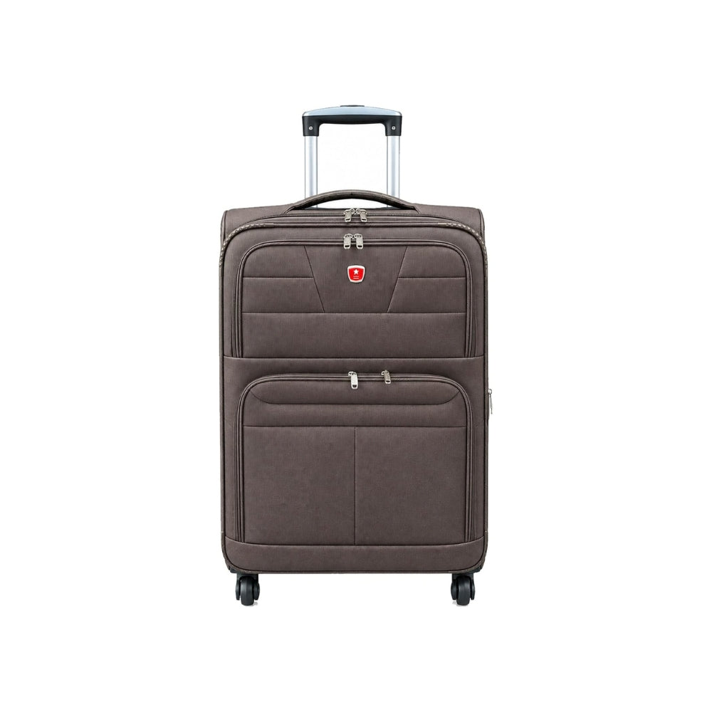 Softside Spinner Suitcase with 4 Wheels Lightweight Travel Luggage Set of 3 (20", 28", 31")