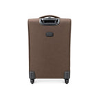 Softside Spinner Suitcase with 4 Wheels, Lightweight Travel Luggage Single Brown