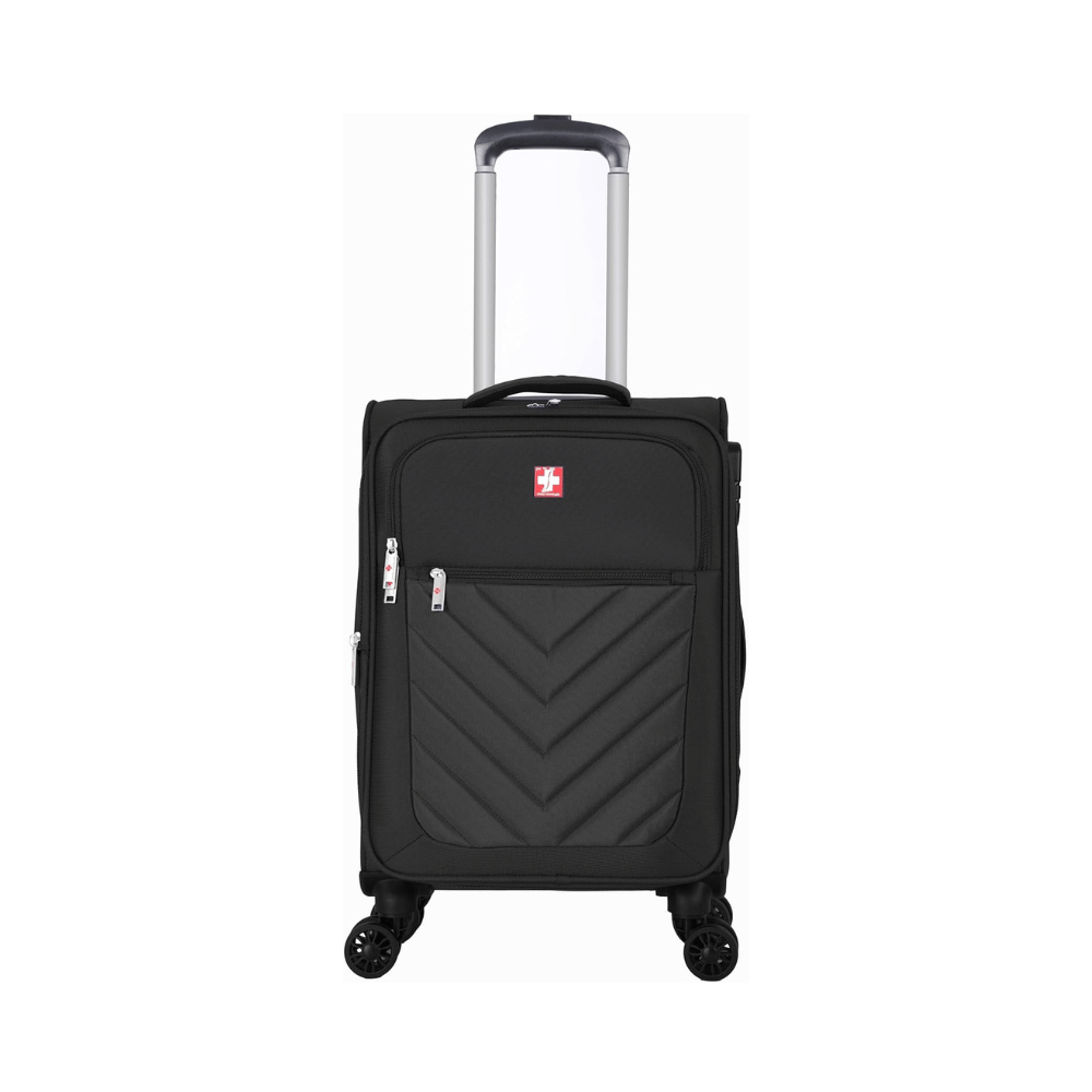 Swiss Traveller Spinner Luggage Suitcase Black