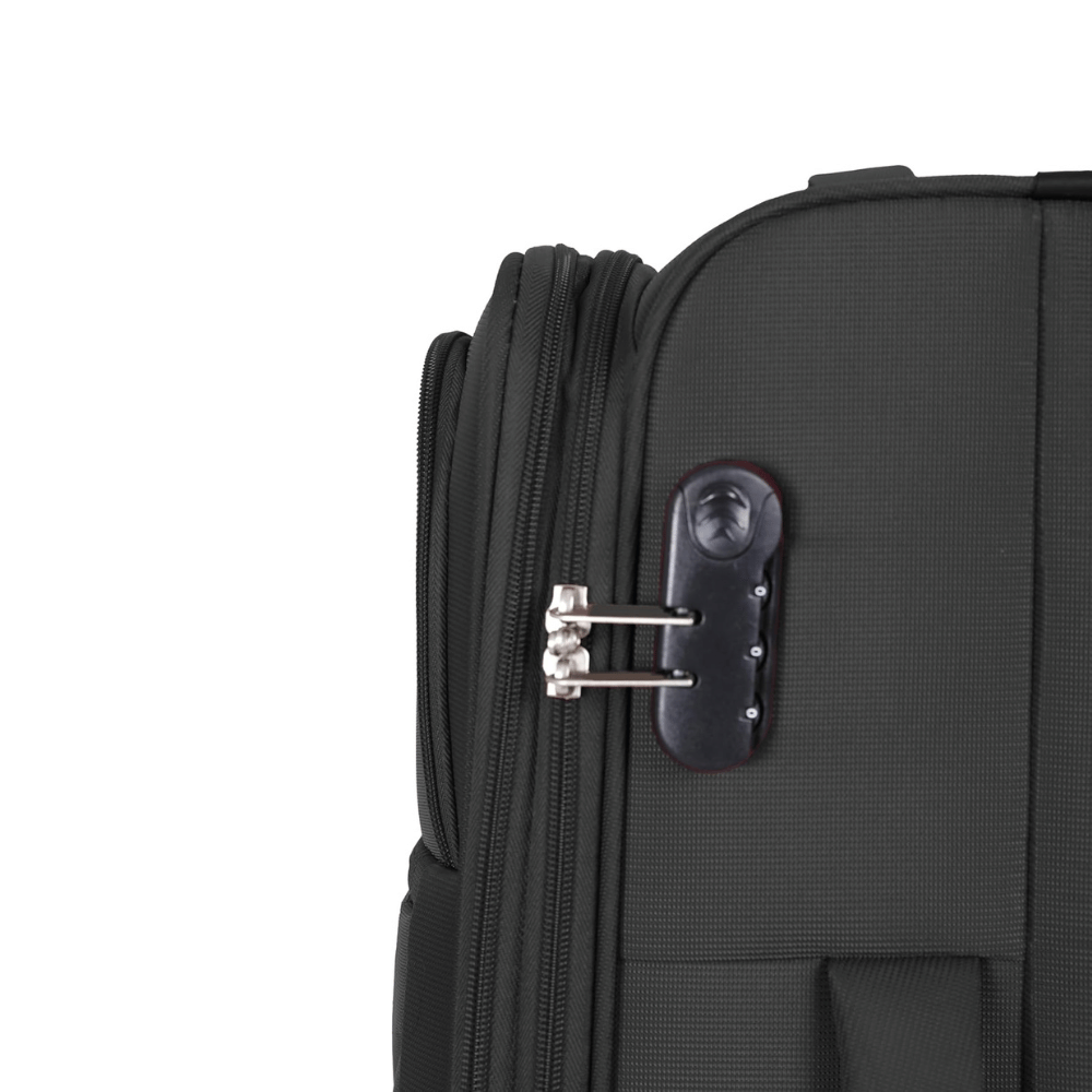 Swiss Traveller Spinner Luggage Suitcase Black