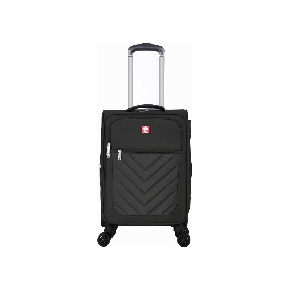 Swiss Traveller Spinner Luggage Suitcase Black