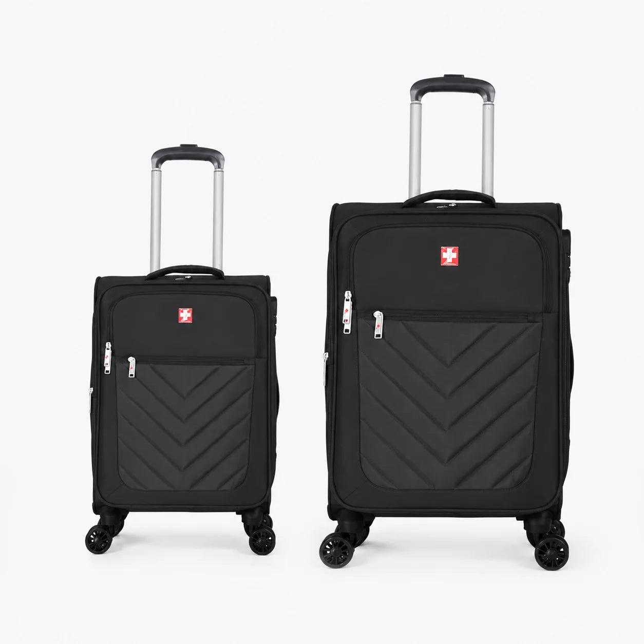 Swiss Traveller Spinner Luggage Suitcase Black