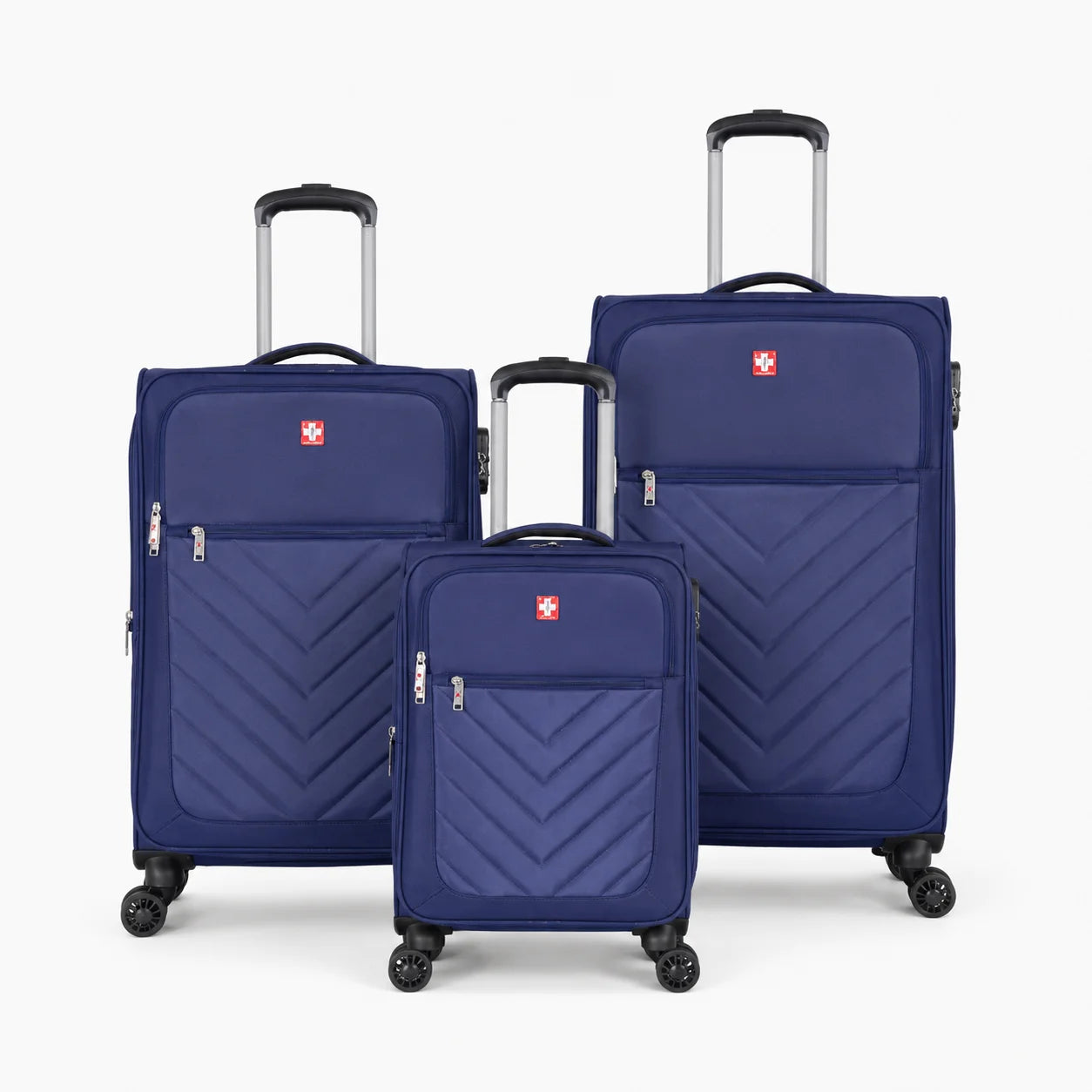 Swiss Traveller Spinner Luggage Suitcase Blue