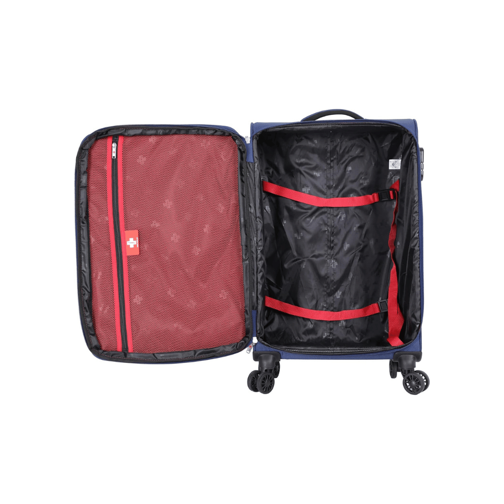 Swiss Traveller Spinner Luggage Suitcase Blue