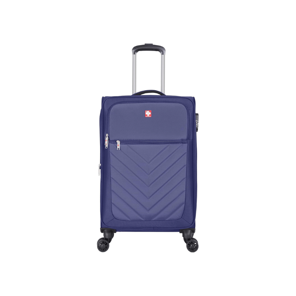 Swiss Traveller Spinner Luggage Suitcase Blue