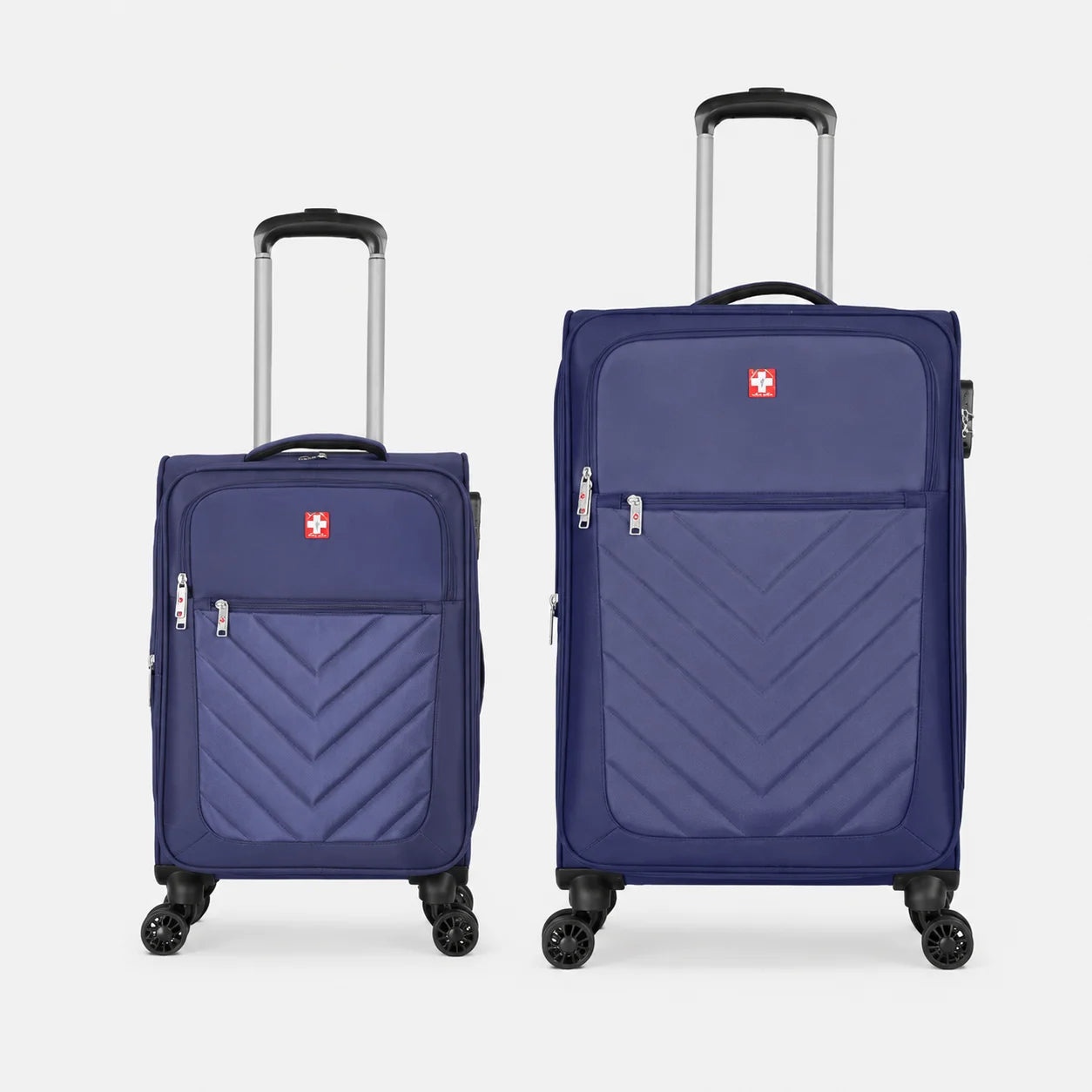 Swiss Traveller Spinner Luggage Suitcase Blue