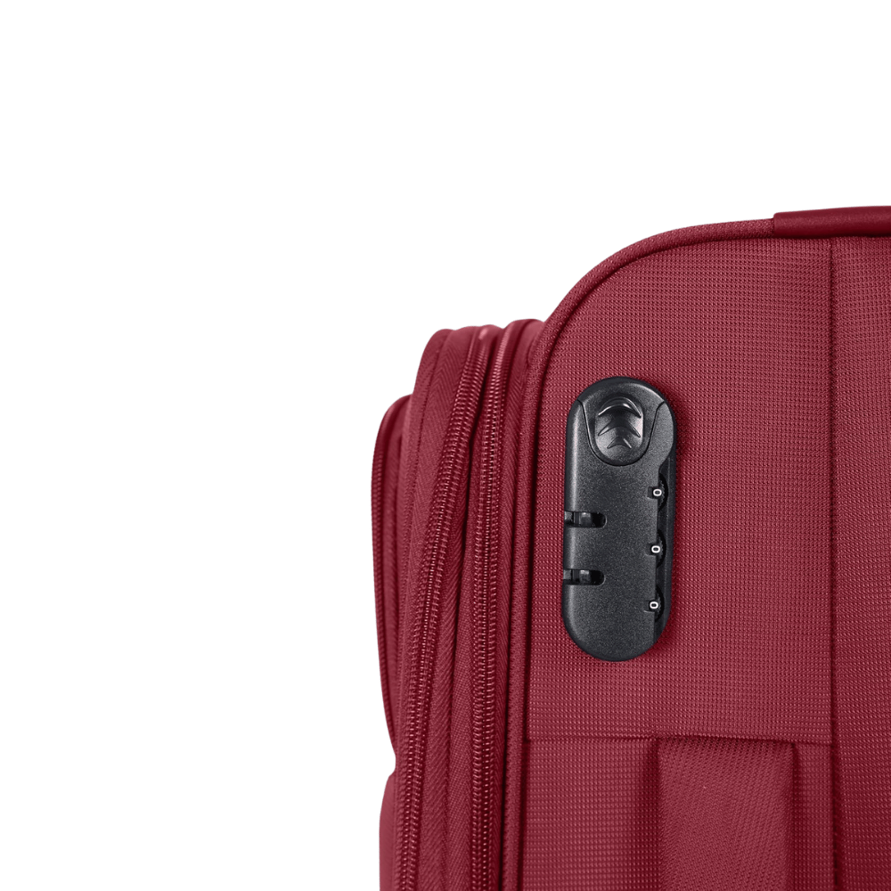 Swiss Traveller Spinner Luggage Suitcase Burgundy