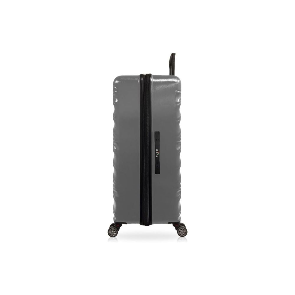 TUCCI Italie SPÉCIALI Ensemble de 4 valises à roulettes pivotantes détachables (51 cm, 71 cm, 76 cm, 81 cm) BLEU