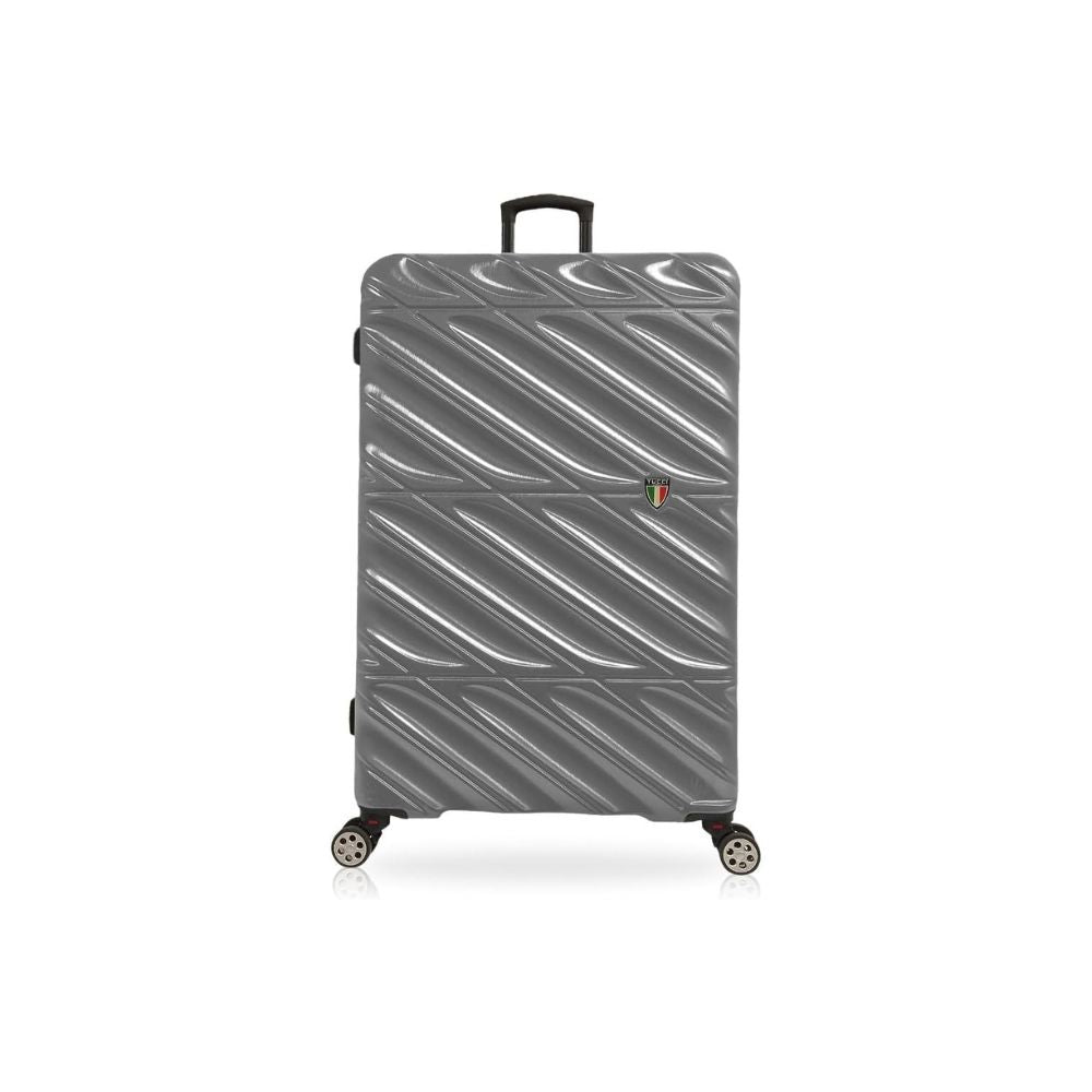 TUCCI Italie SPÉCIALI Ensemble de 4 valises à roulettes pivotantes détachables (51 cm, 71 cm, 76 cm, 81 cm) BLEU