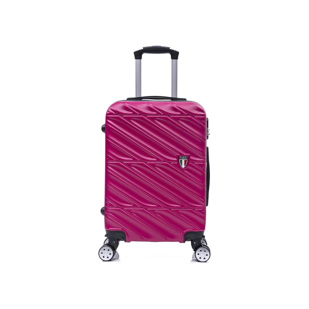 TUCCI Italie SPÉCIALI Ensemble de 4 valises à roulettes pivotantes détachables (51 cm, 71 cm, 76 cm, 81 cm) BLEU