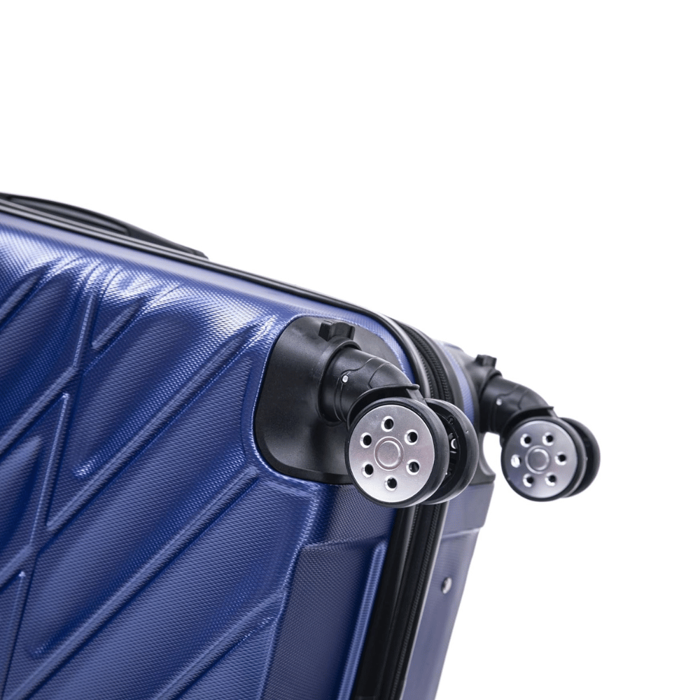TUCCI Italie SPÉCIALI Ensemble de 4 valises à roulettes pivotantes détachables (51 cm, 71 cm, 76 cm, 81 cm) BLEU