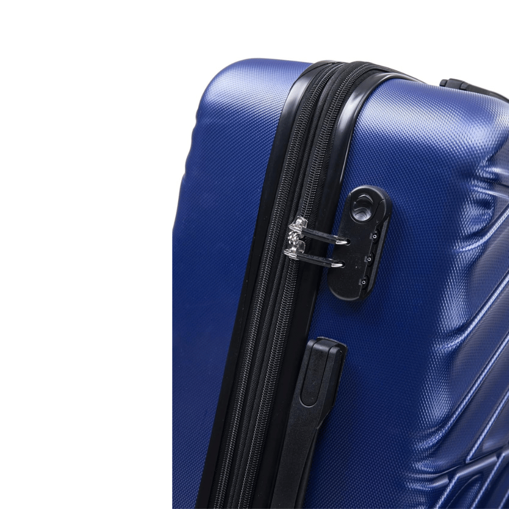 TUCCI Italie SPÉCIALI Ensemble de 4 valises à roulettes pivotantes détachables (51 cm, 71 cm, 76 cm, 81 cm) BLEU