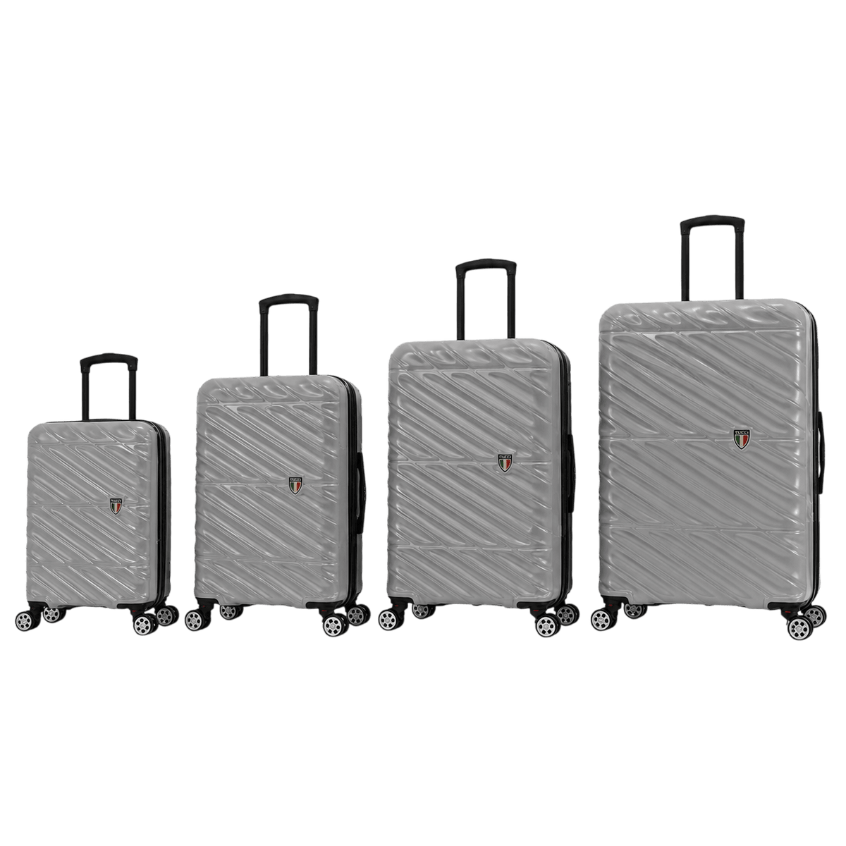 TUCCI Italian Special Detachable Spinner Wheel Suitcase Set of 4