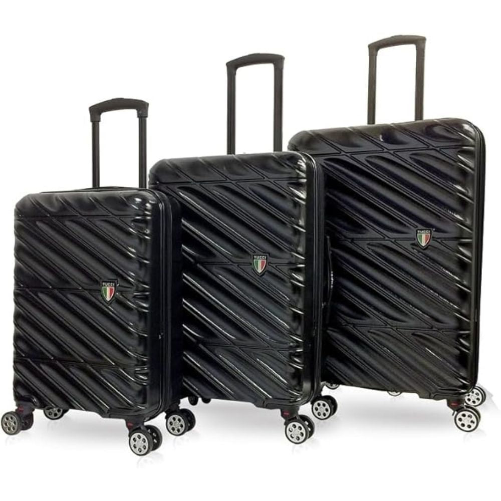TUCCI Italian Special Detachable Spinner Wheel Suitcase Set of 3