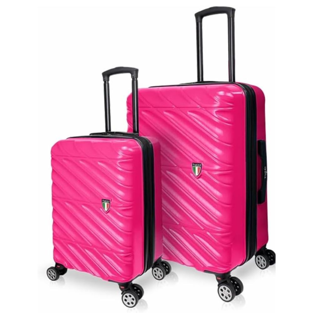 TUCCI Italian Special Detachable Spinner Wheel Suitcase Set of 2
