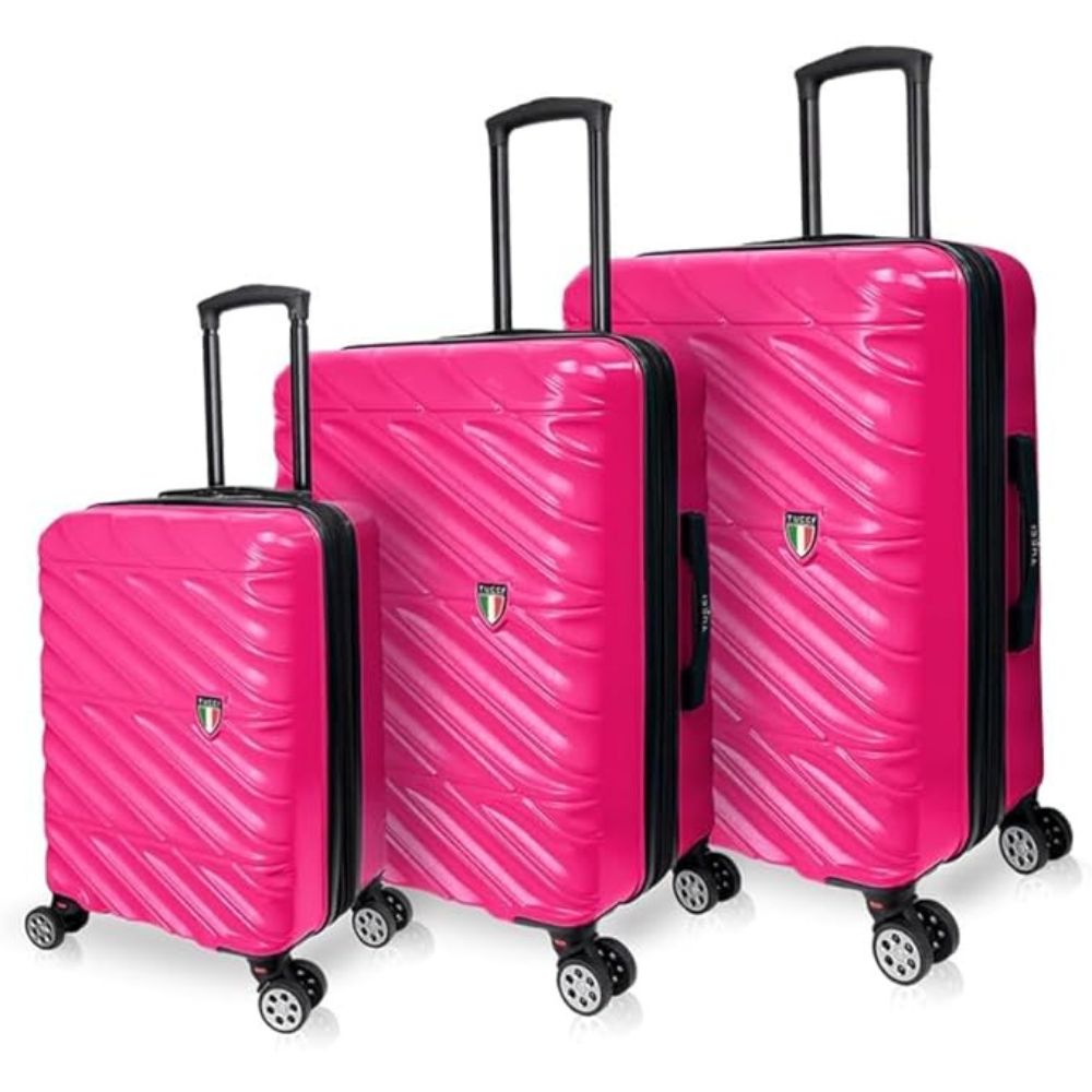 TUCCI Italian Special Detachable Spinner Wheel Suitcase Set of 3