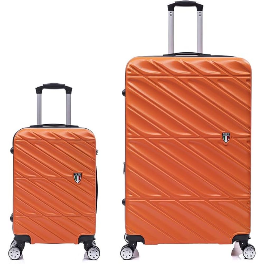 TUCCI Italian Special Detachable Spinner Wheel Suitcase Set of 2