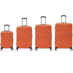 TUCCI Italie SPÉCIALI Ensemble de 4 valises à roulettes pivotantes détachables (51 cm, 71 cm, 76 cm, 81 cm) BLEU
