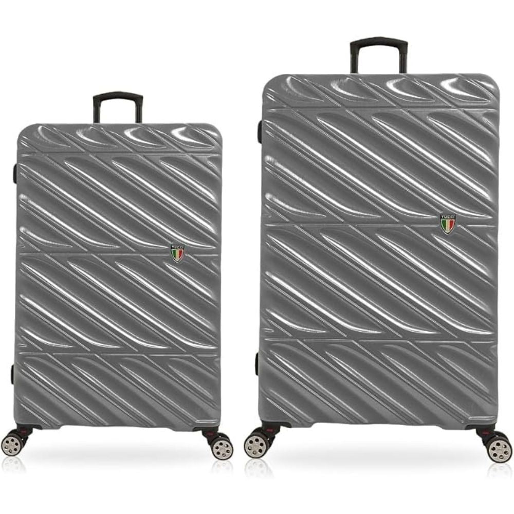 TUCCI Italian Special Detachable Spinner Wheel Suitcase Set of 2