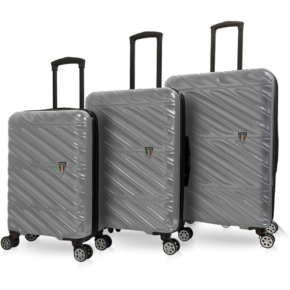 TUCCI Italian Special Detachable Spinner Wheel Suitcase Set of 3