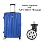 TUCCI Italy Detachable Journey Wheels for Luggage Suitcase seperate wheels, Pattern 2, 1