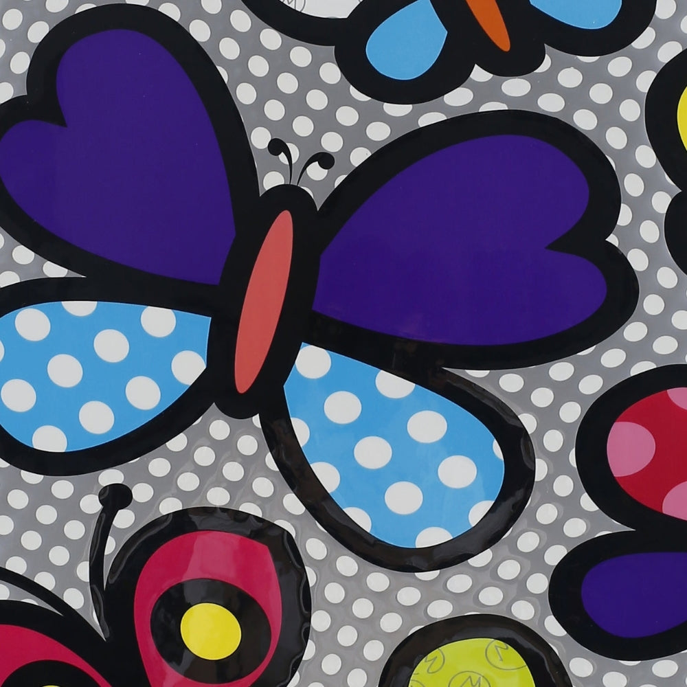 TUCCI Italy Pop Art Butterfly Pop 3PC Set (20",24",28") Luggage Suitcase